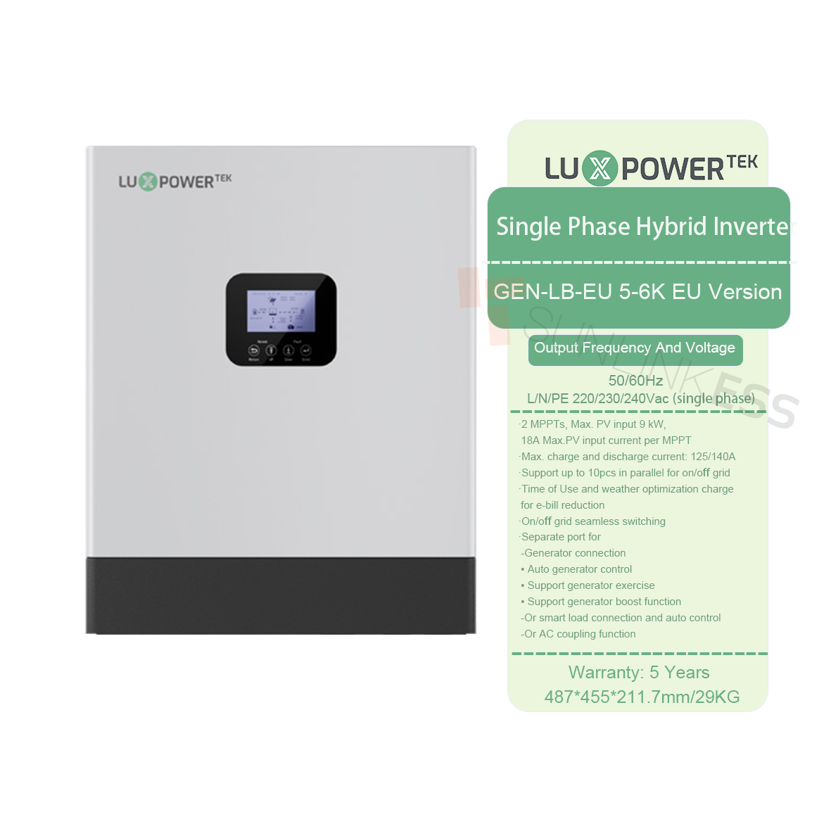 Luxpower Gen-LB-UE 3-6K Hybrid Solar Power